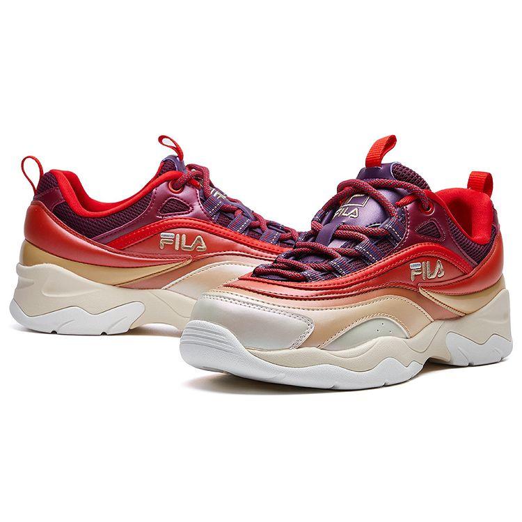 Fila Ткань Ray Синтетическая кожа Универсальная Повседневная Полувысокие Кроссовки для образа жизни Женская обувь Красно-коричневый F12W011106FCB