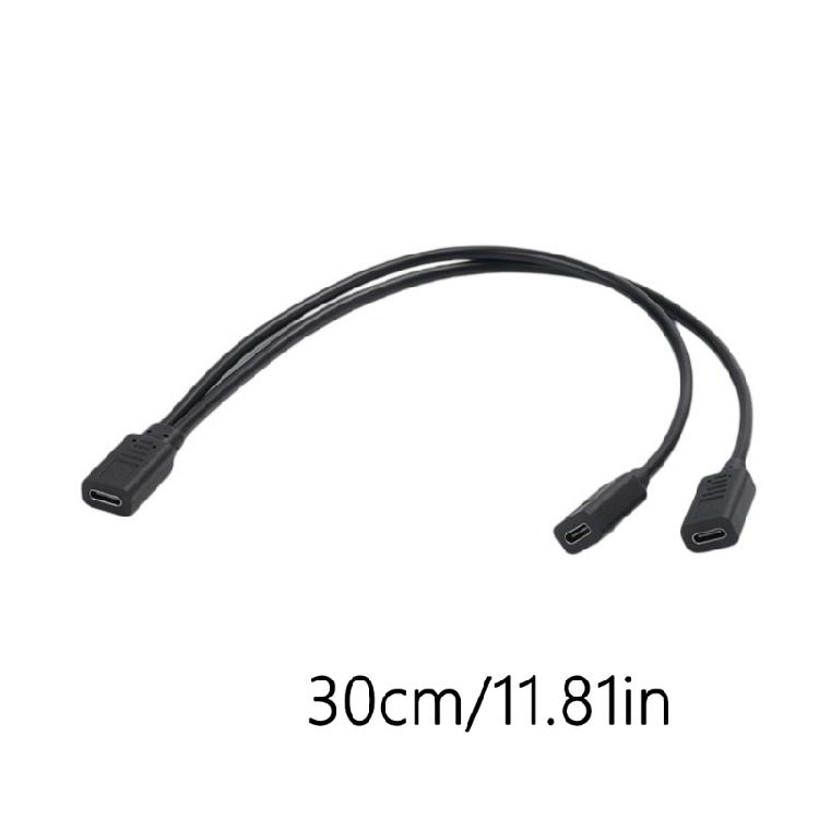 USB C to 2 USB C Female Cable USB C Headphone Converter USB C to USB C Splitter Charging Cable Replacement