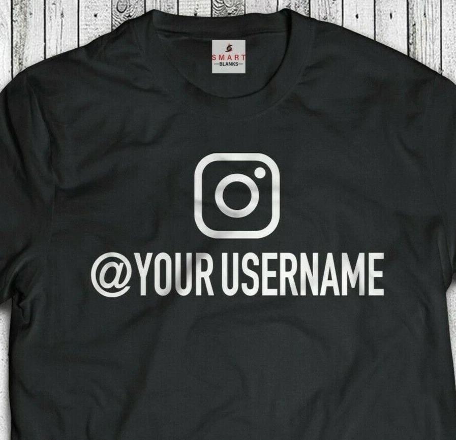 Your Instagram Custom T-shirt (S-5XL) SOCIAL MEDIA Influencer shirt