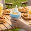 Collapsible 2-in-1 Ice Mold Cup Leak-proof Ice Sphere Making Cup  Household Use