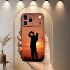 Спортивный мяч для гольфа для iPhone 12,14,13,15,8,7,16,11,17,X,Mini,Plus,Pro,XR,SE,XS,Max,Мягкий силиконовый черный чехол