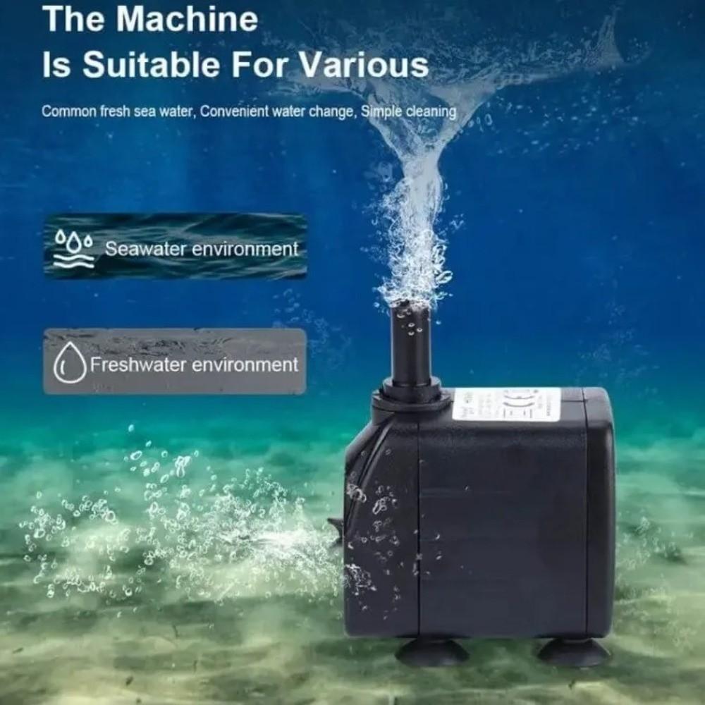 Черный фонтанный насос погружной пруды фонтаны прочный погружной водяной насос пруд для рыбы аквариум