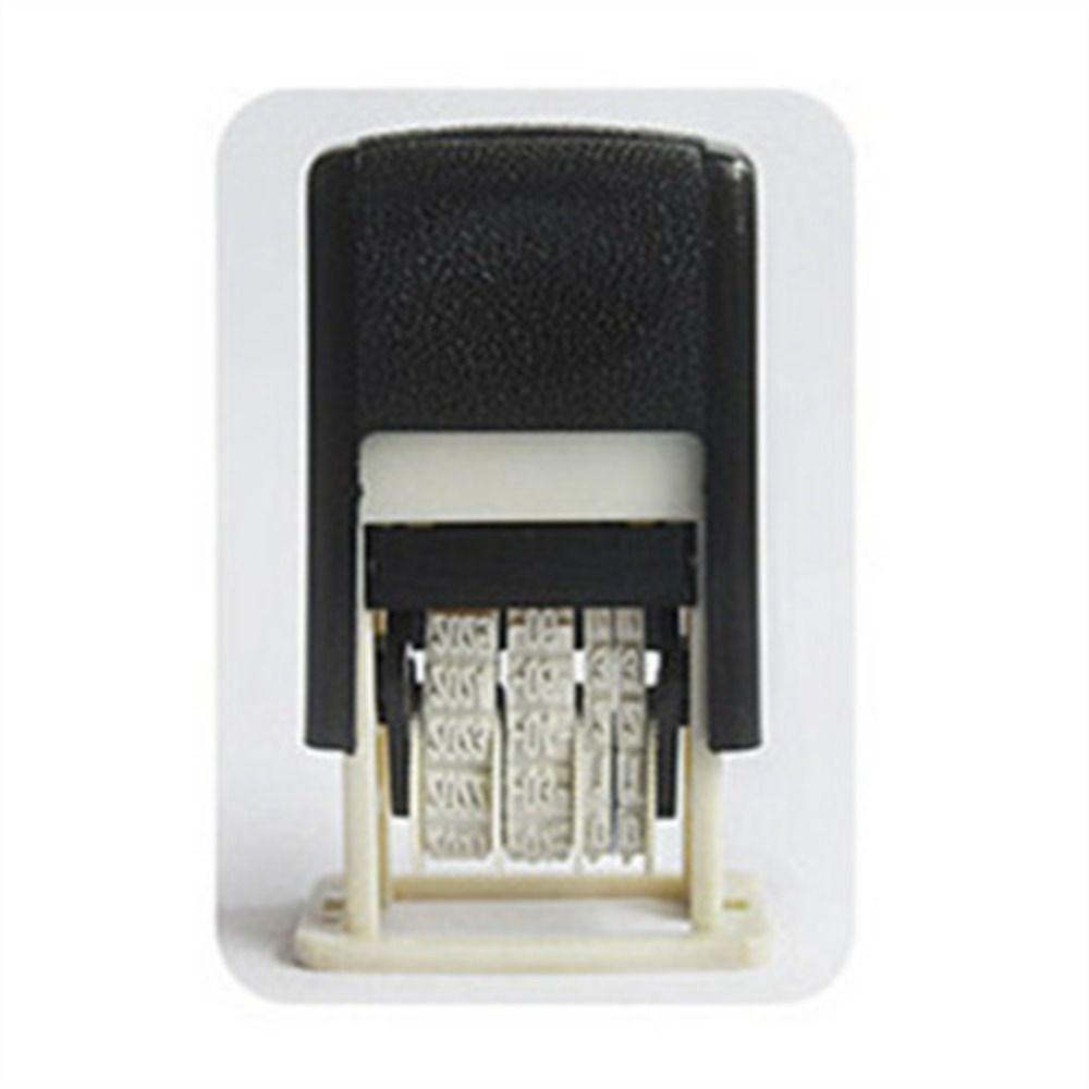 Stamp Self-Inking Stamps 4mm Date Stamps Automatic Ink Return Handle Account Stamp Date Wheel Stamp