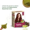 Натуральная хна для волос Nisha Красно-коричневая 90 г Упаковка 1 шт. Травяной полуперманентный краситель для шелковистых блестящих волос