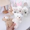 DIY Trinket Plush Rabbit Keychain Bear Plush Keychain Dog Plush Keyring Backpack Pendant