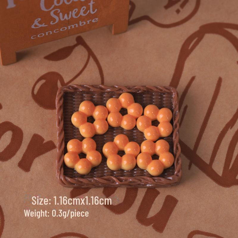 Мини-игровой набор «Еда»: Имитация хлеба, круассана, тоста, сумки в виде кошачьих когтей, самодельный крем-клей, шпилька для волос, гвоздь и аксессуары из смолы