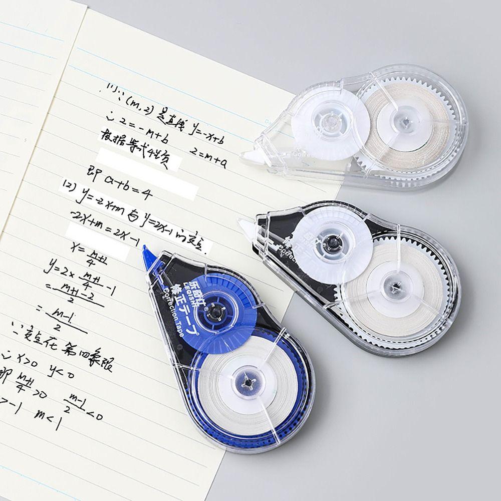 5 шт./Набор Школьная белая клейкая лента Офисные принадлежности Лента-корректор Лента-роллер для исправления ошибок Книга