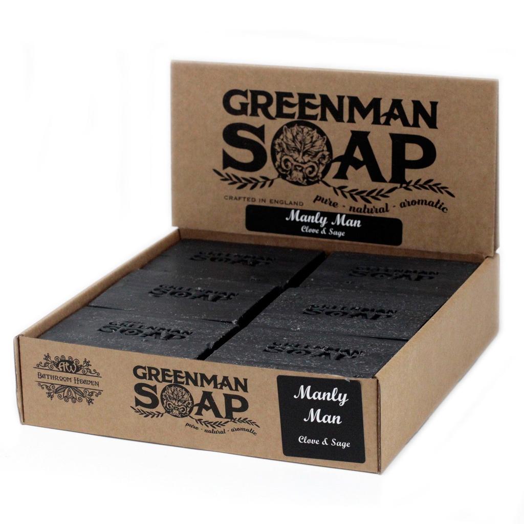 3x Handmade Charcoal Soap Bar - Clove and Sage 100g
