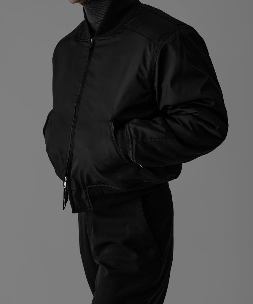 Bowlow Product Crop Heavy Ma-1 Padded Jacket [Black]