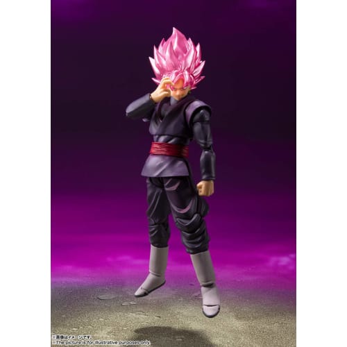TAMASHII NATIONS S.H.Figuarts Dragon Ball Super Goku Black - Super Saiyan Ros? - (Rerelease Edition) Approximately 140mm PVC & ABS Painted Movable Fig
