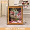 Upgraded 3D 4D Oil Painting Cat Bed Scratcher Integrated Corrugated Paper Surround Decorative Vintage Cat House