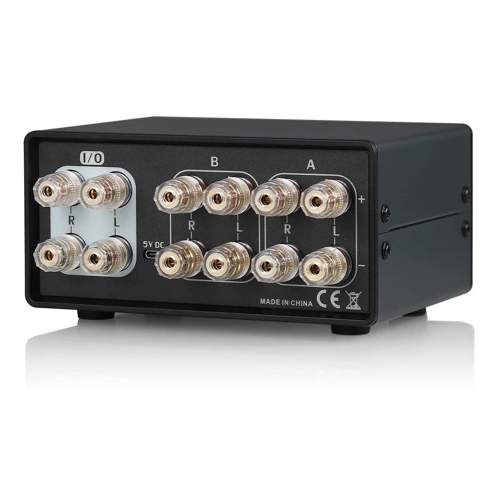 Nobsound 2-зонный селекторный блок с измерителем уровня звука Аудиокоммутатор с ИК-пультом дистанционного управления Усилитель/динамик