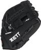 ZETT Catch Ball with Shock Absorbing elementary school BDG2112V Glove, Beginner's, Pads, 10.5-inch (for students), Right-Handed Throw, Black,