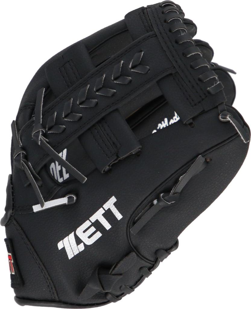 ZETT Catch Ball with Shock Absorbing elementary school BDG2112V Glove, Beginner's, Pads, 10.5-inch (for students), Right-Handed Throw, Black,