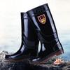 Wear Resistant Rubber Band Bottom Rain Shoes Men's Acid and Alkali Resistant High Cylinder Thickened Rain Boots Anti-skid Car Washing