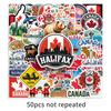 50 Canada Stickers: Travel, Outdoor Scenery & Famous Landmarks - Waterproof & Decorative