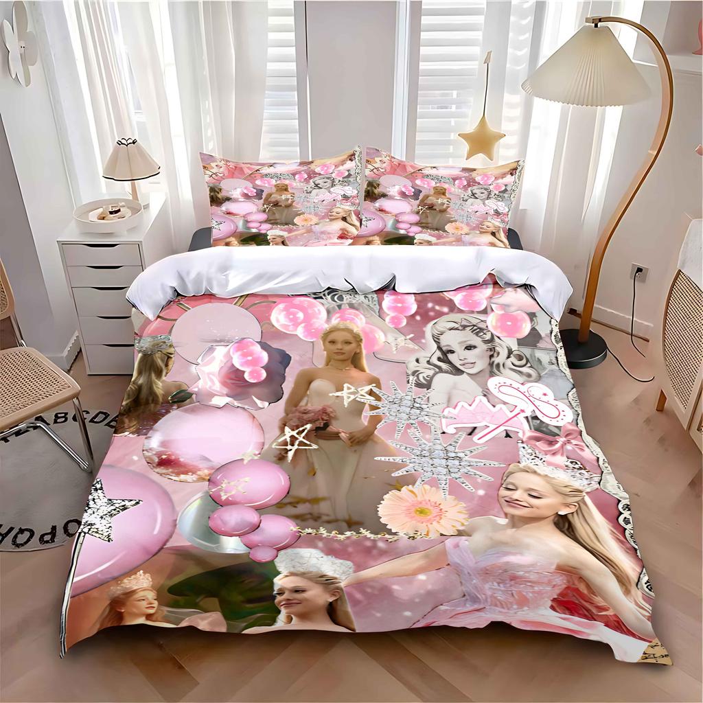 3PCs Movie Wicked Witch Bedding Set 3D Print Comforter Duvet Cover Single Twin Queen King Size Home Decor Princess Bedding Linen