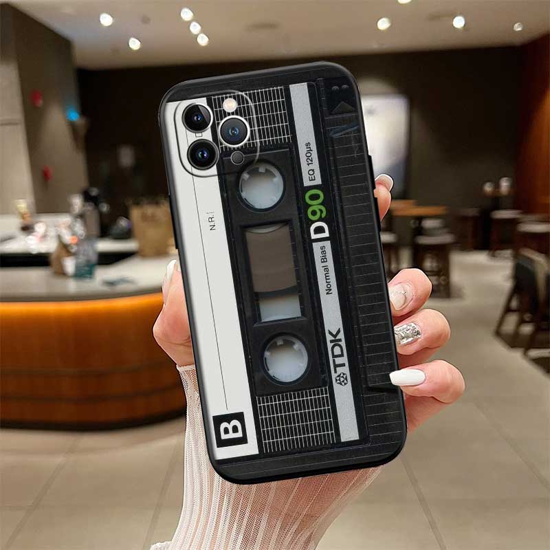 Cassette Vintage Tape Case for Samsung Galaxy M06 M15 M16 M35 M55 M56 A36 A42 A50 A50S A51 A52 A32 A33 A05 A05S A06 A16 A20