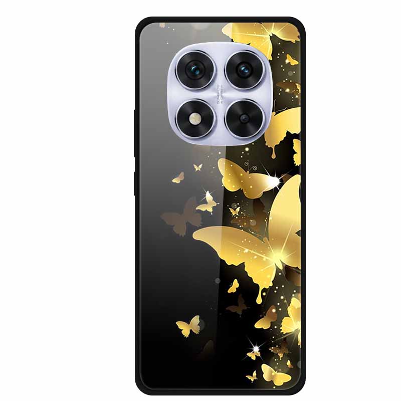 Жесткий чехол-книжка для Xiaomi Redmi Note 14 Pro 5G, чехол с мягким бампером, чехол из закаленного стекла для Redmi Note 14 Pro 4G, чехол Note14 Pro