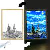 Light Painting Photo Frame Van Gogh Astral Art Led Night Light Bedside Tabe Lamp Room Home Desk Decor Christmas Gifts Moon Lamp