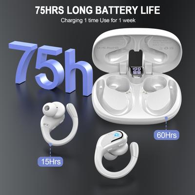 Беспроводные наушники, Bluetooth 5.3 Наушники для спорта, Bluetooth-наушники с микрофоном с шумоподавлением ENC, Басовые стерео беспроводные наушники