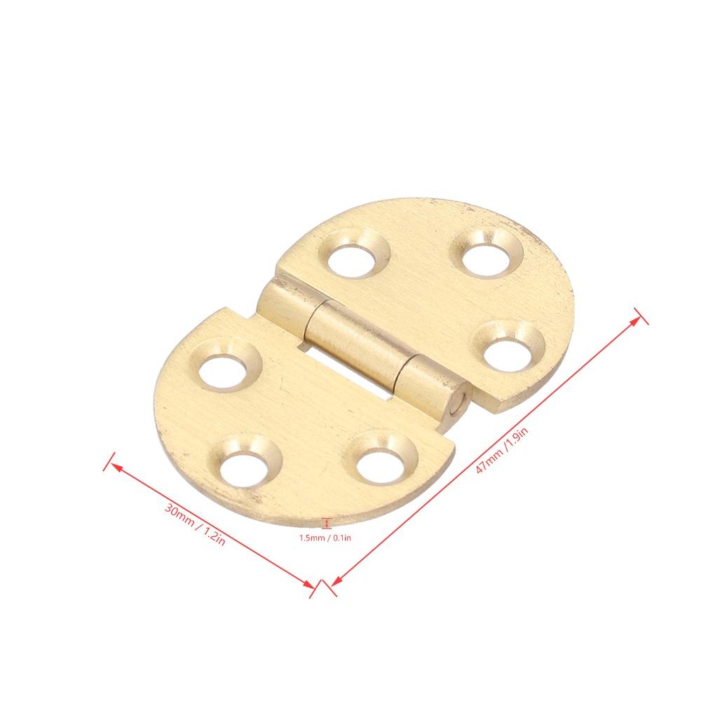 2pcs Round Edge Butler Tray Hinge 47x30mm Cabinet Door Hinge Mini Flap Hinge Foldable Table