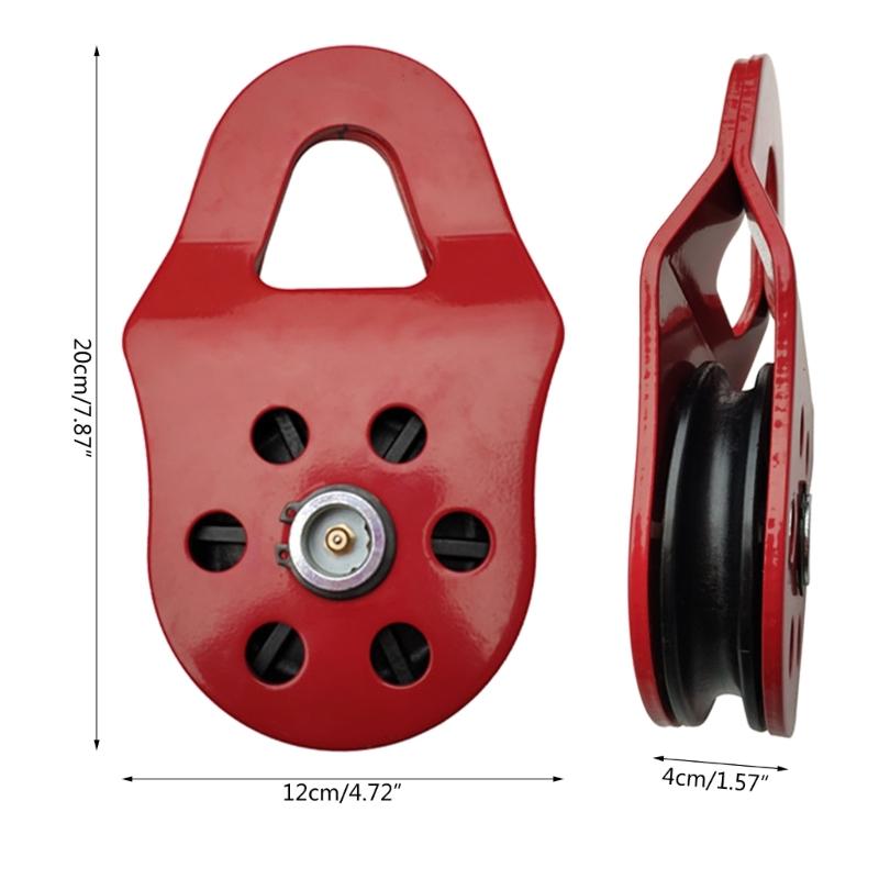 Reliable 10Ton Snatch Pulley Block Snatch Block Strength Recovery OffRoad Pulley Sheave Qulity Steel Construction