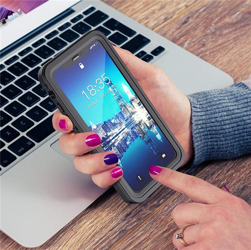 Водонепроницаемый чехол IP68 для iPhone 16e 15 14 13 12 11 Pro XS MAX XR 7 8 Plus, противоударный прочный прозрачный чехол с защитой экрана для дайвинга