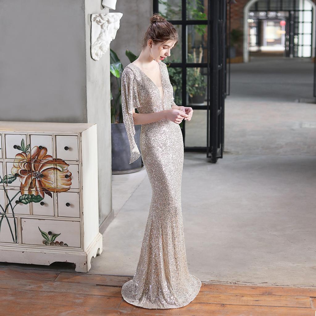 Women's Fashion Sequins Party Dress Cocktail Dress Sexy Evening Dresses