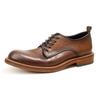 55-4 British Men'S Shoes Simple Fashion Casual Leather Shoes First Layer Cowhide Retro Hpolished Men'S Shoes