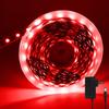 iNextStation 5m 12V Red LED Strip Light, 10mm Wide, SMD5050, 60 LEDsm, High Brightness, Cuttable, Double-Sided Tape, Easy Installation, Includes
