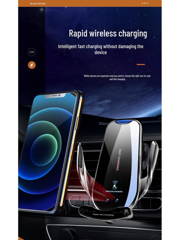 Magic Clip G10: Magnetic Wireless Car Charger with Colorful Lights & Aromatherapy