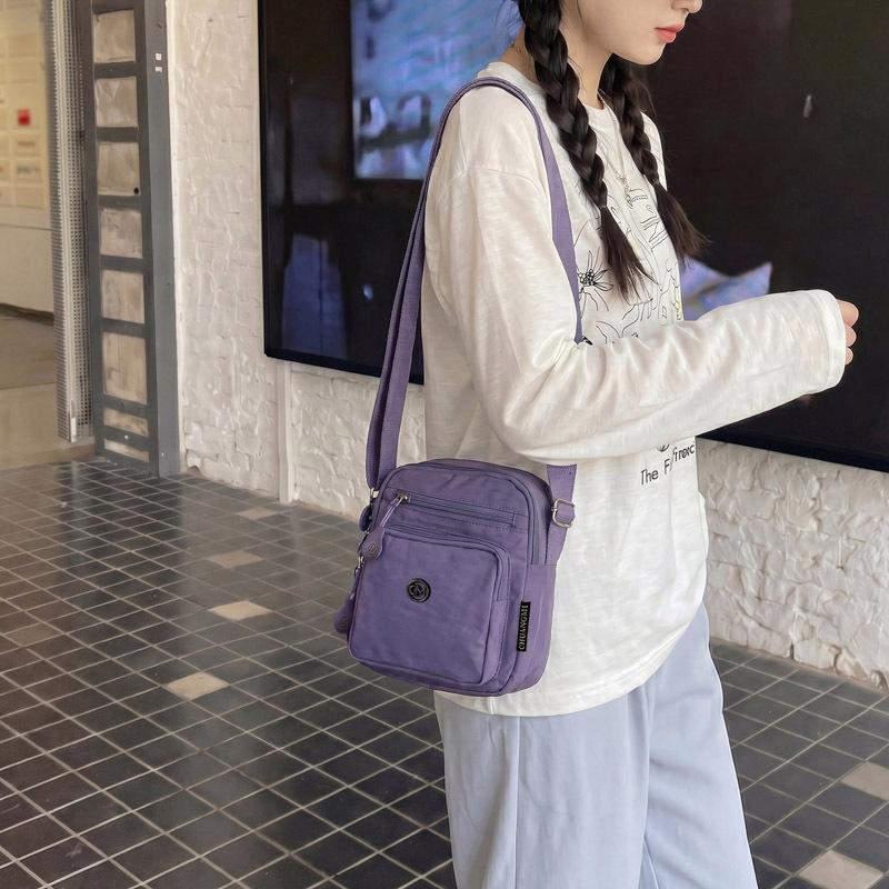 Женская сумка Легкая нейлоновая сумка через плечо Crossbody Сумка для мобильного телефона