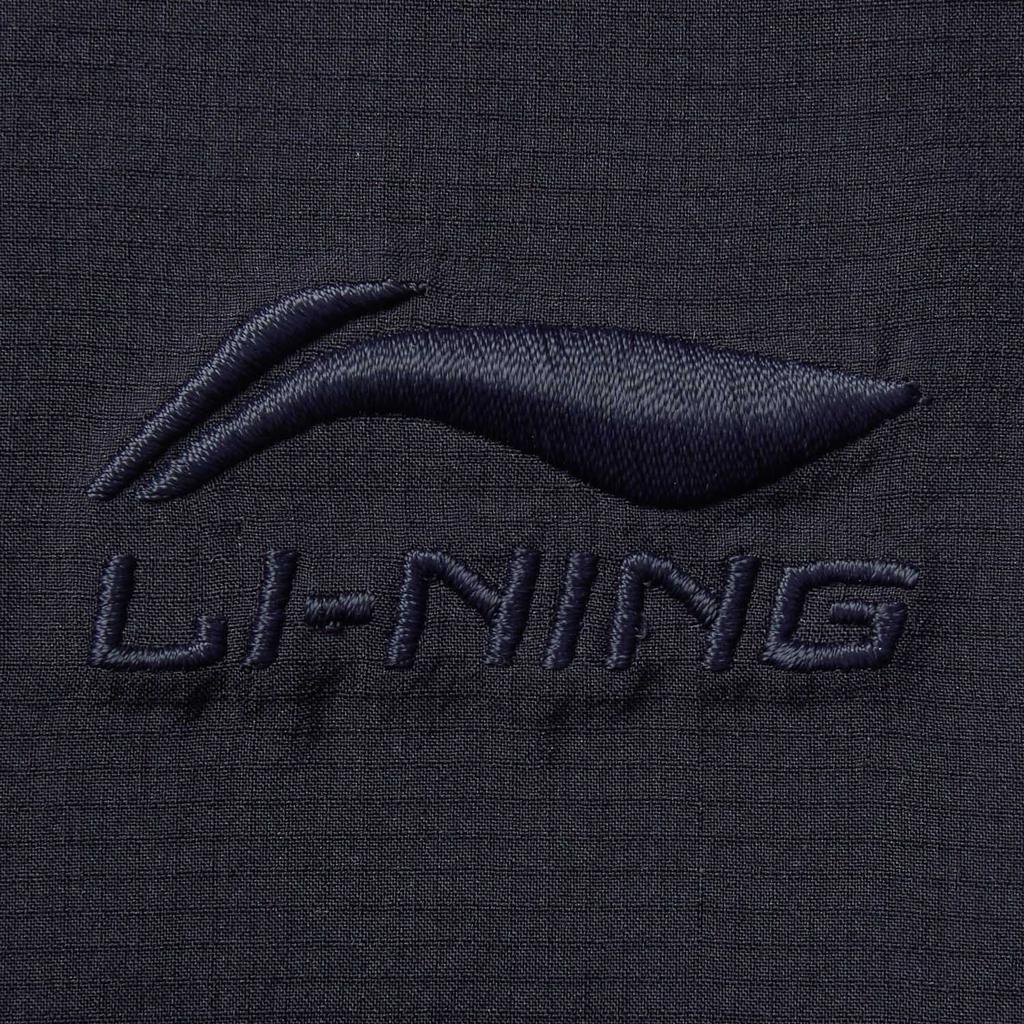 Li-Ning Comfortable Casual Simple Straight Loose Mid Waist Versatile Drawstring Knitted Sports Pants Men Bottoms Deep-Blue AYKV163-2