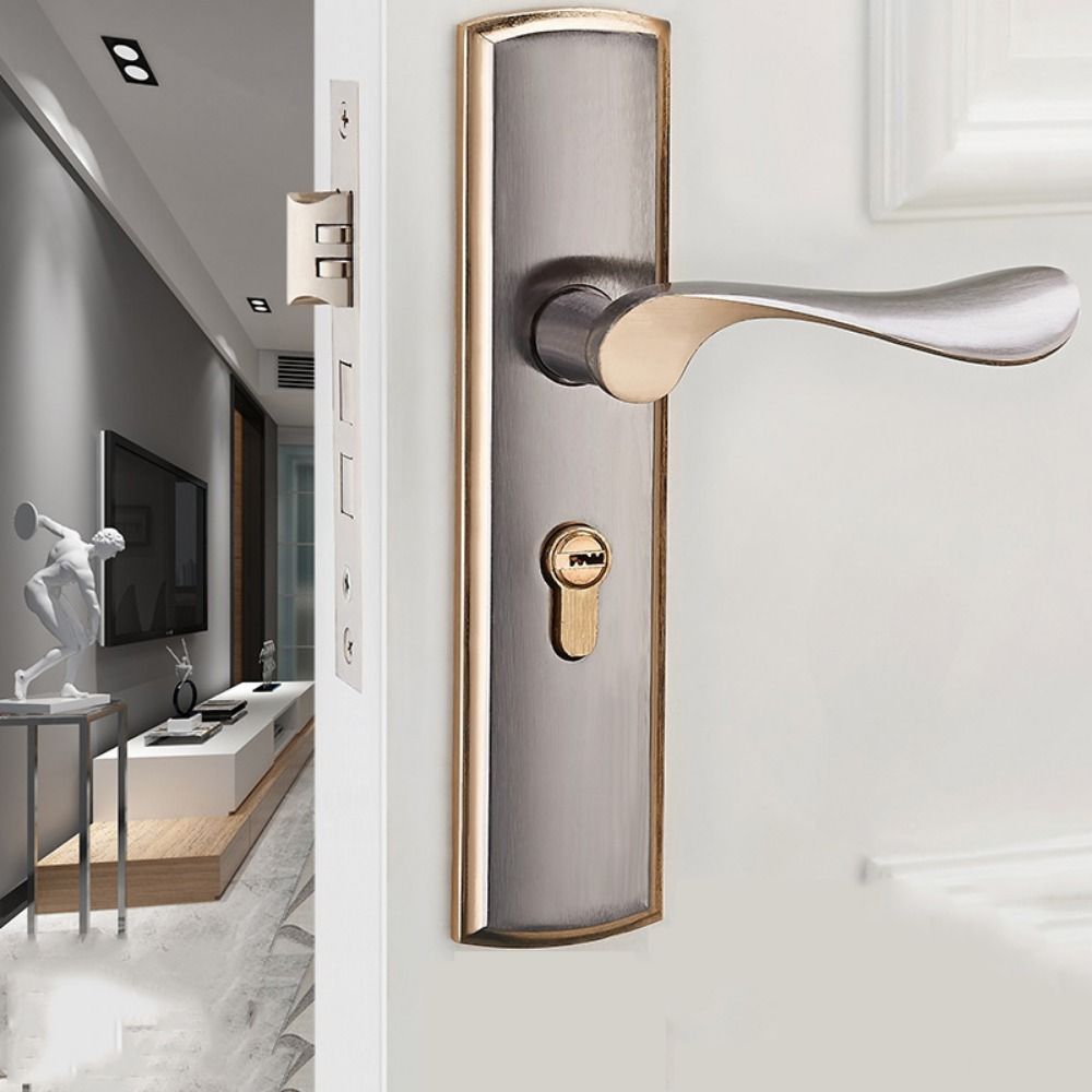 Easy Install Bedroom Interior Door Lock Vintage Interior Door Knobs Security Lock Household