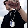 Атака Титанов Аниме Окружающие Крылья Свободы Ожерелье Японский Дизайн Разведкорпус Подвесная Цепочка для Свитера