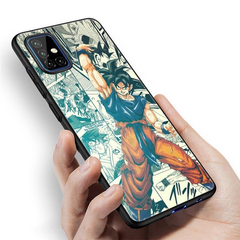 Аниме Son Goku Ultra Instinct черный чехол для Samsung Galaxy A12 A02S A22 A32 A52 A72 A71 A51 A41 A31 A21 A11 A50 A70 A10S A20S