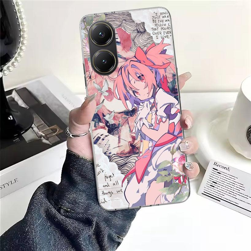Мягкий чехол для телефона Madoka Magica для Xiaomi Redmi 15C 15 13C 13 Poco X5 X6 X7 F7 Ultra M7 12C 12 10 10C 9C 9A 9T 9 Fundas Poc