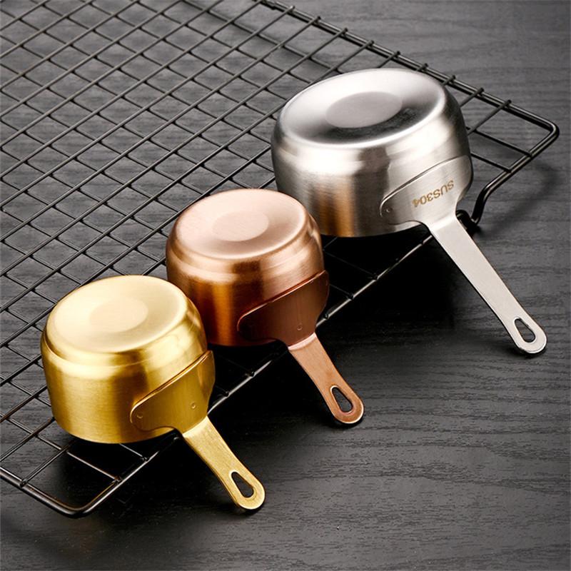 80/100 мл 304 нержавеющая сталь кастрюля с ручкой корейская мини круглая приправа миска для макания перца кетчупа столовая посуда