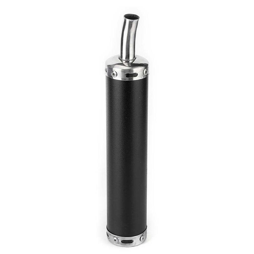Stainless Steel Exhaust Muffler Silencer 20mm0.8in Modified Parts for 2 Stroke MotorcycleBlack