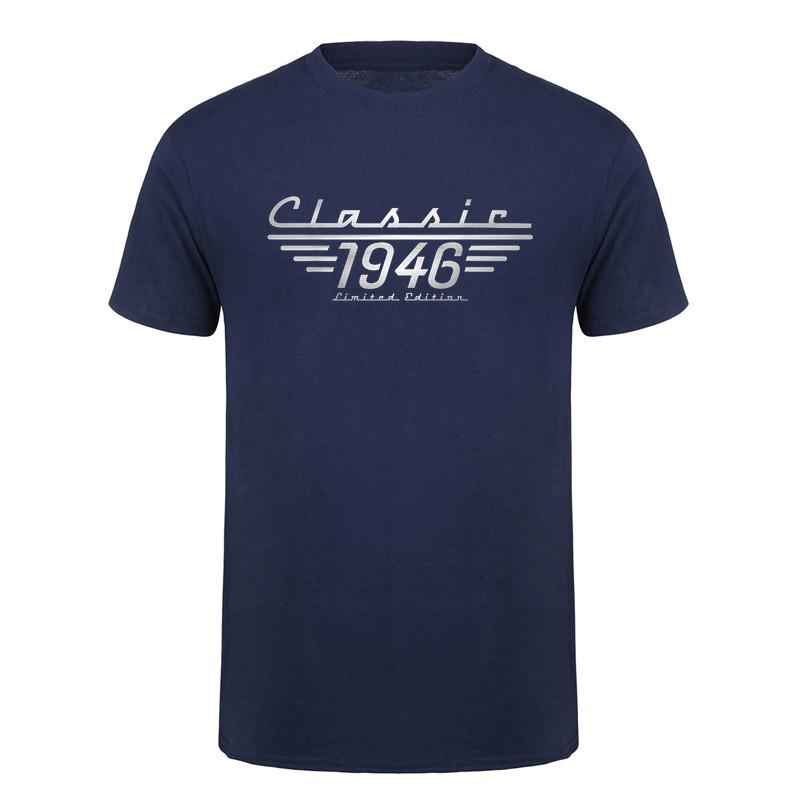 Classic 1946 Limited Edition T Shirt Funny 80th Birthday Dad Grandpa Vintage Gift Cotton Tshirts Da425