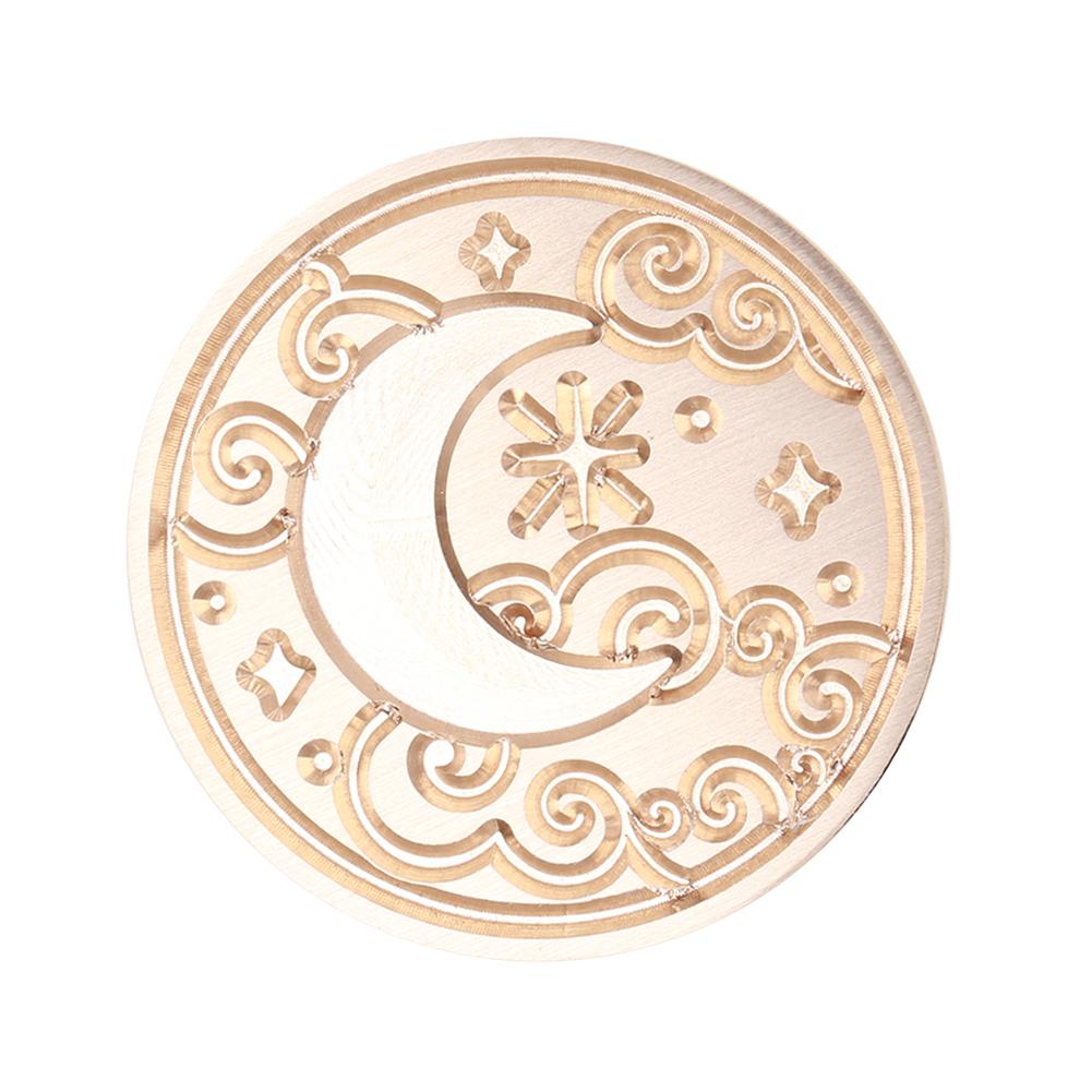 Ретро печать сургучный штамп с головками Солнца, Луны и звезд, круглые уплотнительные штампы, печать, огненный лак, печать, декор для скрапбукинга, инструменты «сделай сам»