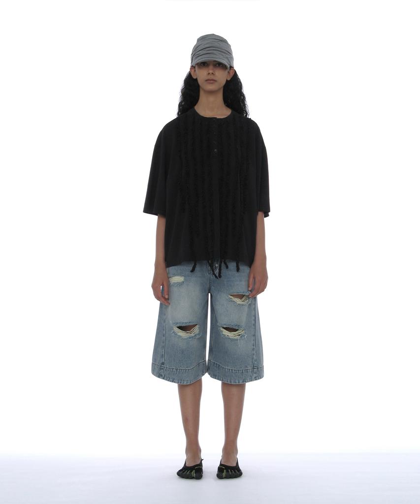 PARTIMENTO ЖЕНЩИНЫ Кепка-шапка Luched Drape Hat_Меланж