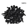 Automotive Practical Useful Fastener Clips Push Pins Push-type Fixed Plastic 100pcs 9mm Accessory Bumper Car Decor