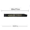 European And American Bachelorette Party Bridal Wedding Etiquette Belt Bridesmaid Shoulder Strap Ribbon Customization
