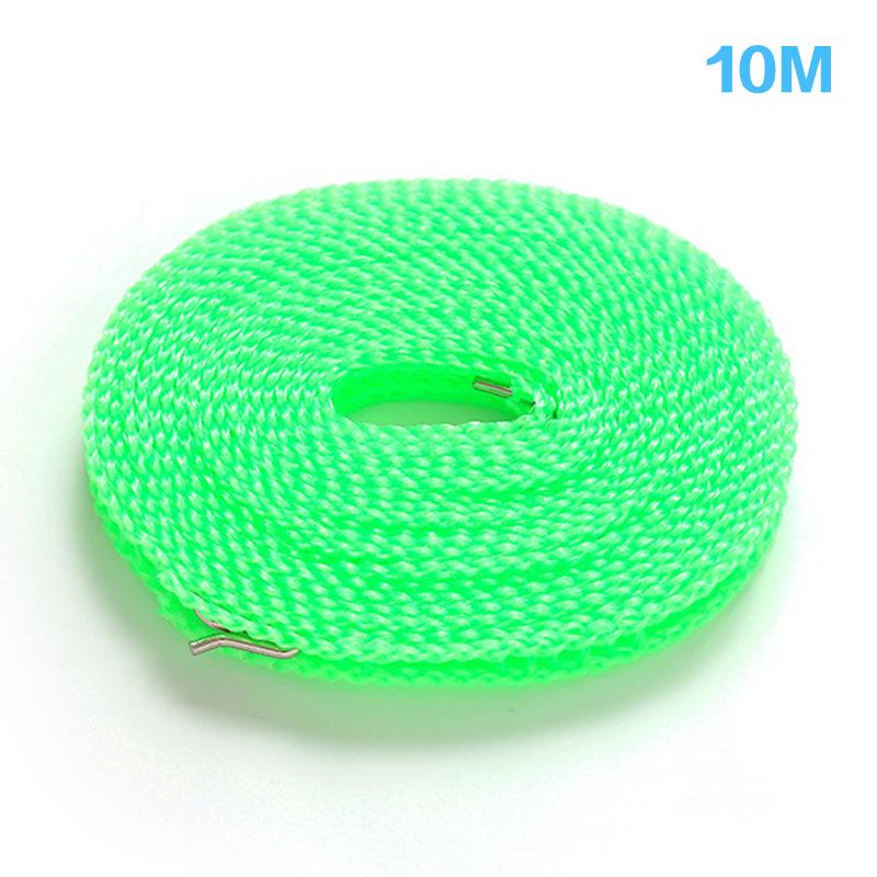 Уличная бельевая веревка Нейлоновая Нескользящая веревка для стирки Туристическая Кемпинг Ветрозащитная веревка для одежды 5/10 метров Длинная веревка