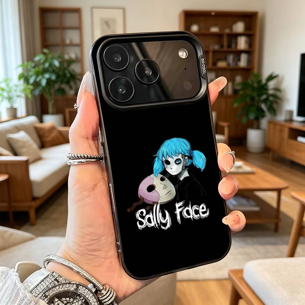 Sally Face Sal Fisher Готический чехол для телефона Для iPhone 17,16,15,14,13,12,11 Plus,Pro Max,XS,Цветной Серебряный чехол для телефона Funda Cover