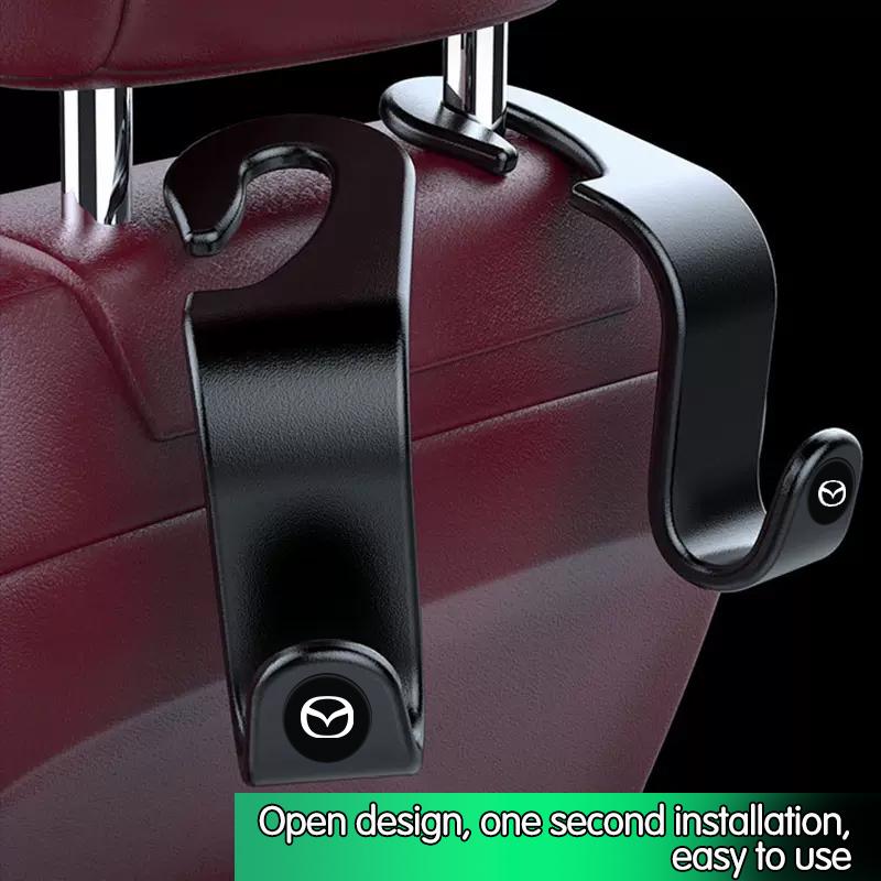2pcs Car Seat Hook Rear Interior Portable Hanging Bag Holder Storage Bag For Mazda 3 Alexa CX-30 CX30 CX5 CX 5 CX-5 CX8 CX9 CX4 TYT4