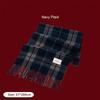Cozy Plaid Scarf Soft Neck Warmer Shawl Korean Style Faux Cashmere Scarf  Fall Winter Season