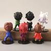6 шт./Набор Аниме Фигурка YuYu Hakusho Юсуке Урамеши Курама Мимолетная Тень ПВХ Милый Q-версия Модель Детский Подарок Игрушки 9-11 см